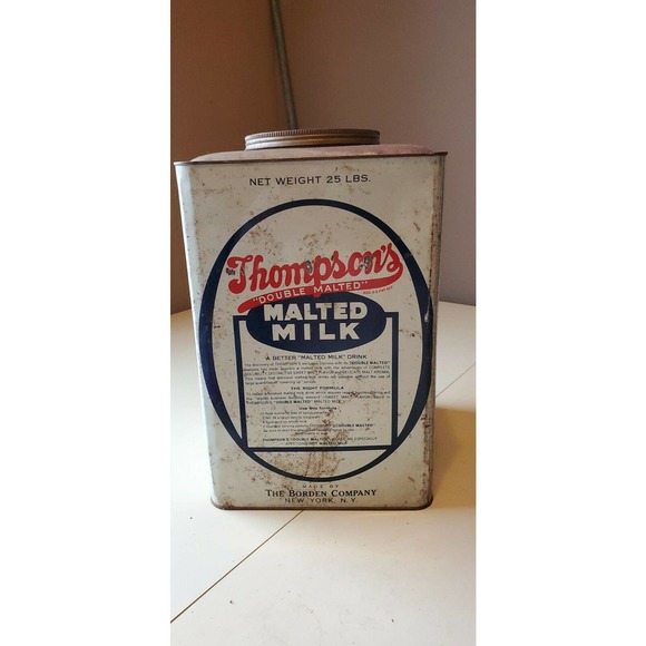 Vintage Thompson's Malted milk can - Picture 4 of 8